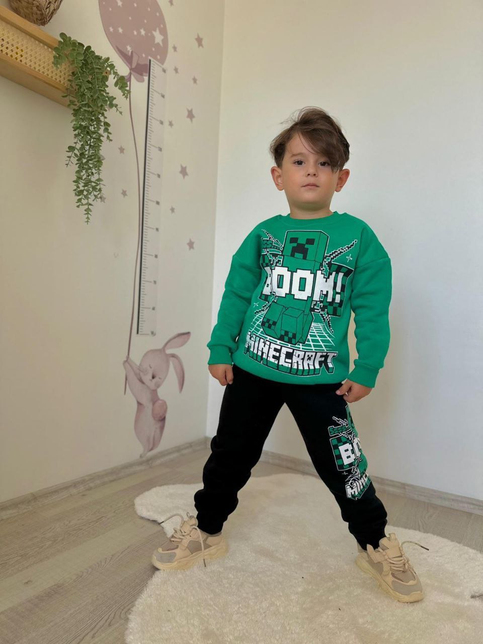 Kids’ Minecraft Fleece Outfit / 3–10Y