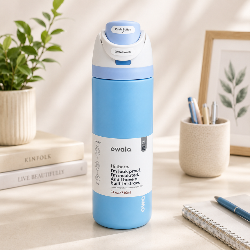 Owala Bottle Stainless Steel FreeSip Blue Blue