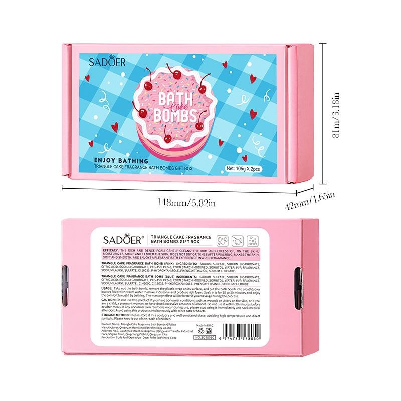 Cake Bath Bombs Gift Set