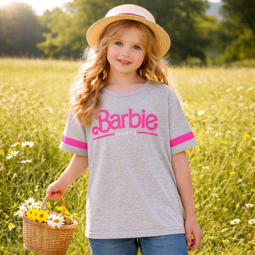 Barbie Tshirt 100%Cotton For Women Size Xs-M