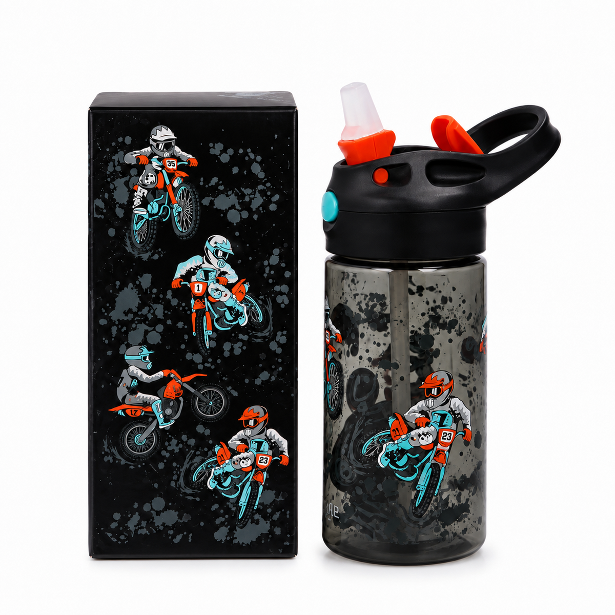 Smiggle Water Bottle | Motorcycle | 430ml