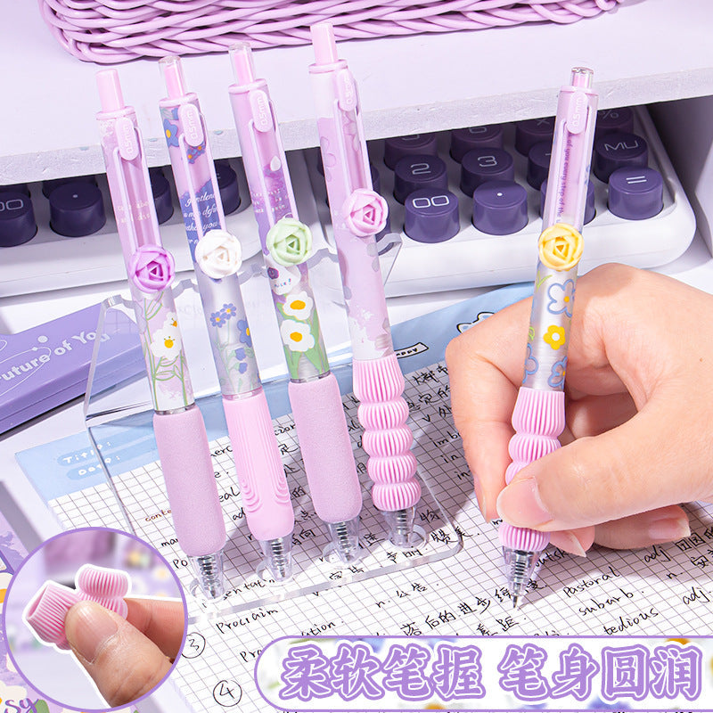 Jouka Joue Flower Press Pen Pack of 5 0.5 mm
