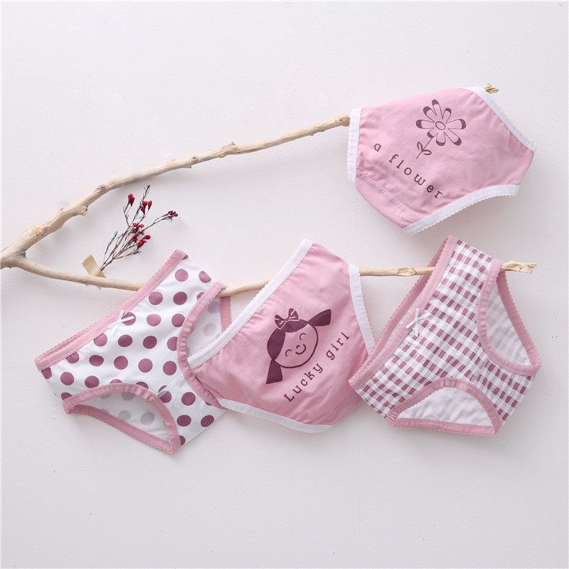 Girls Cotton Underwear 2–12Y – Pink Dots | Build Your Own Set