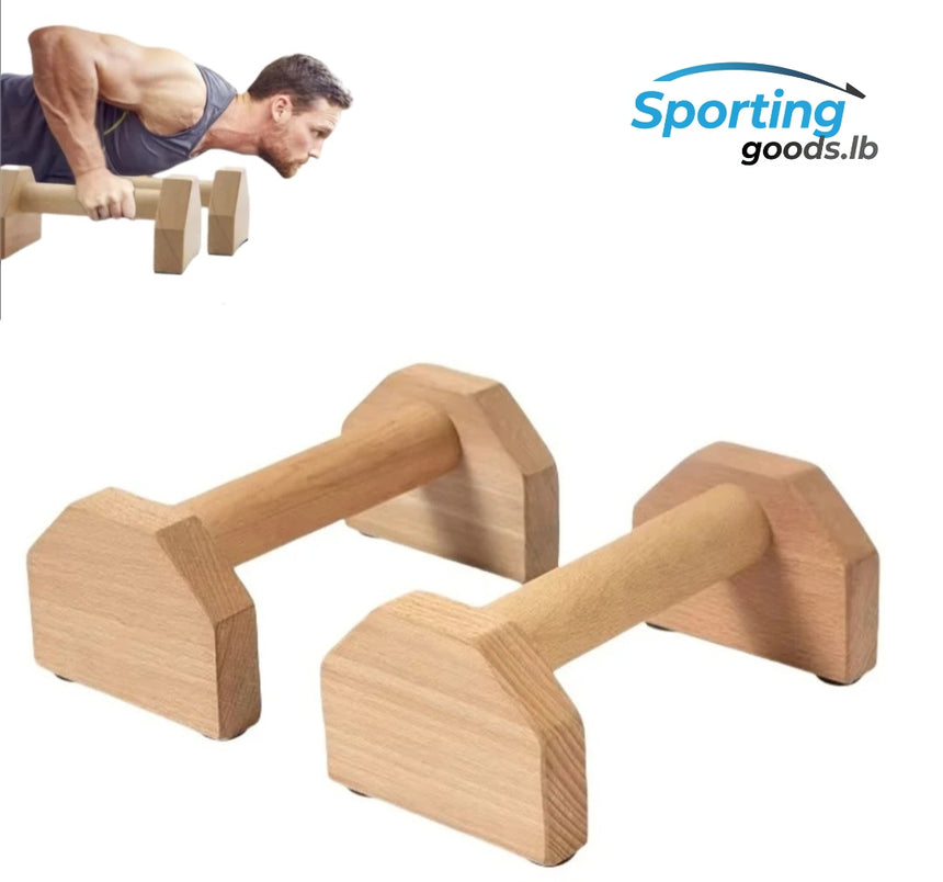 25cm wooden push up bars
