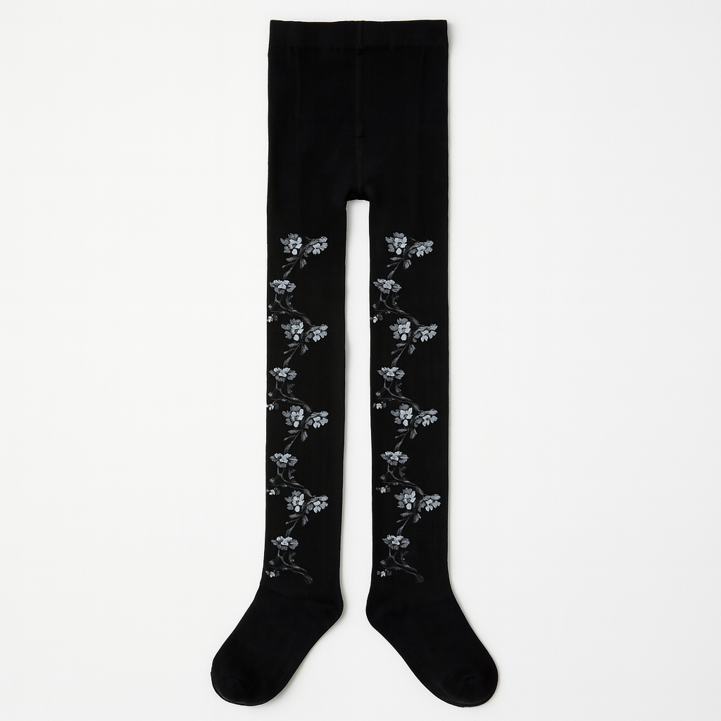 Jouka Joue Girls Cotton Tights Flower Design Size 10-14y