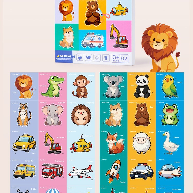 Fun Paper Cutting Activity Set For Kids 30 Pcs