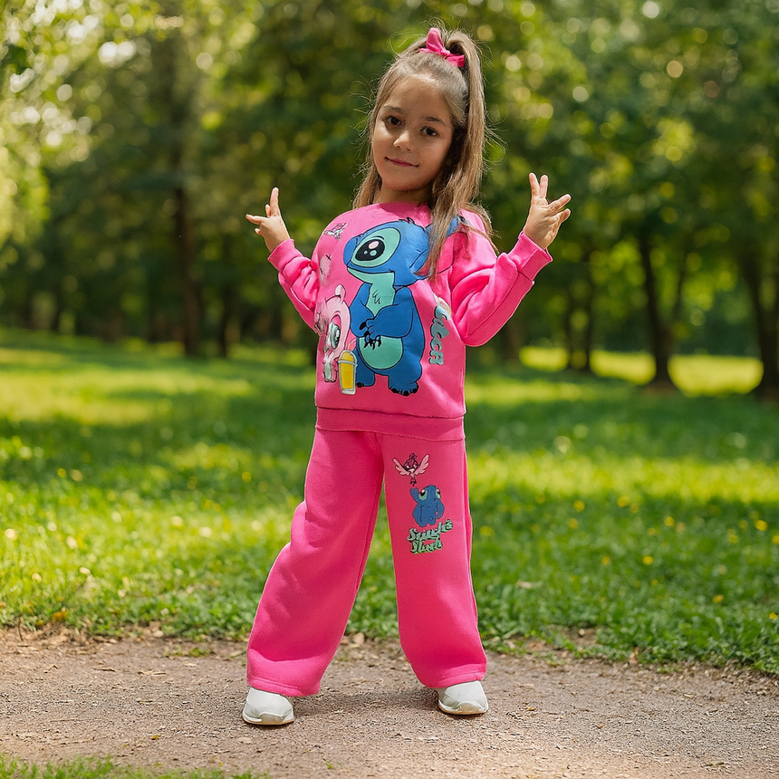Kids’ Stitch Warm Fleece Outfit Set / 4–6Y