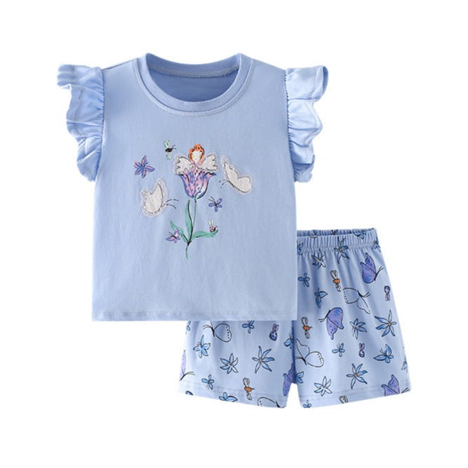 Girls’ Cotton Butterfly Summer Set / 3–10Y