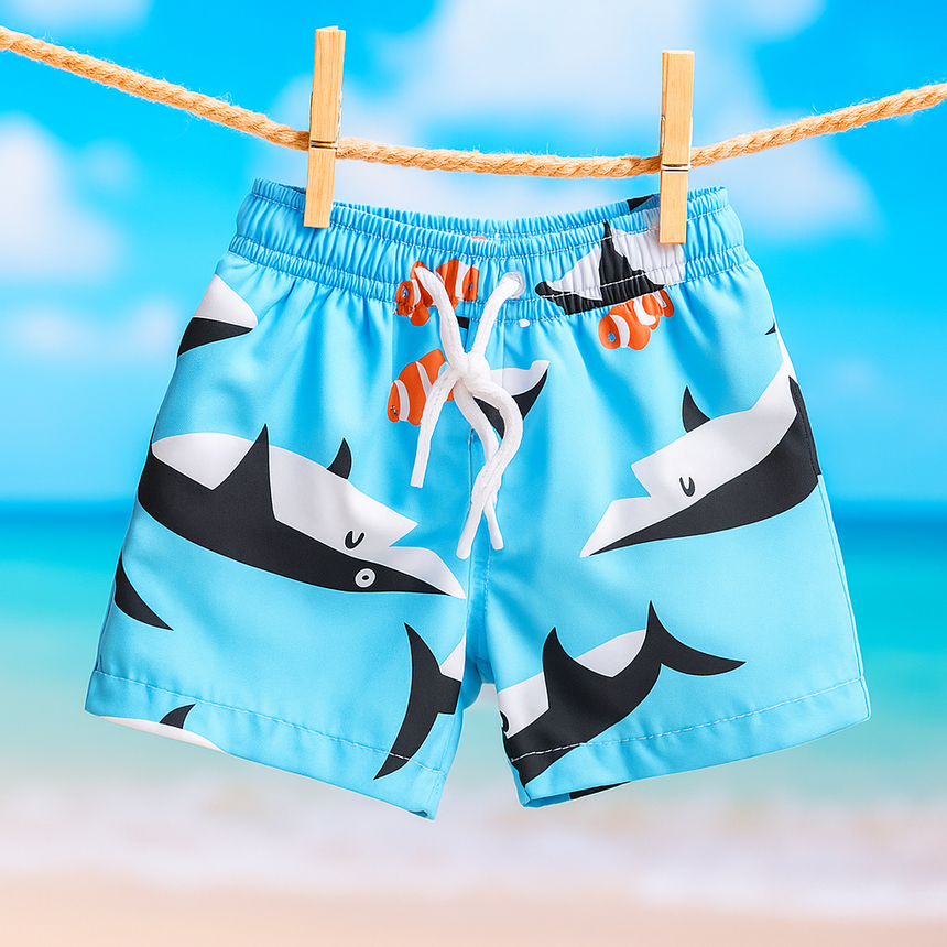 Boy Swimwear Set – Shark | Size 3–4Y