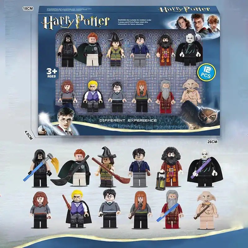 Hurry Potter Character Building Figures - 12 Pcs - 3+