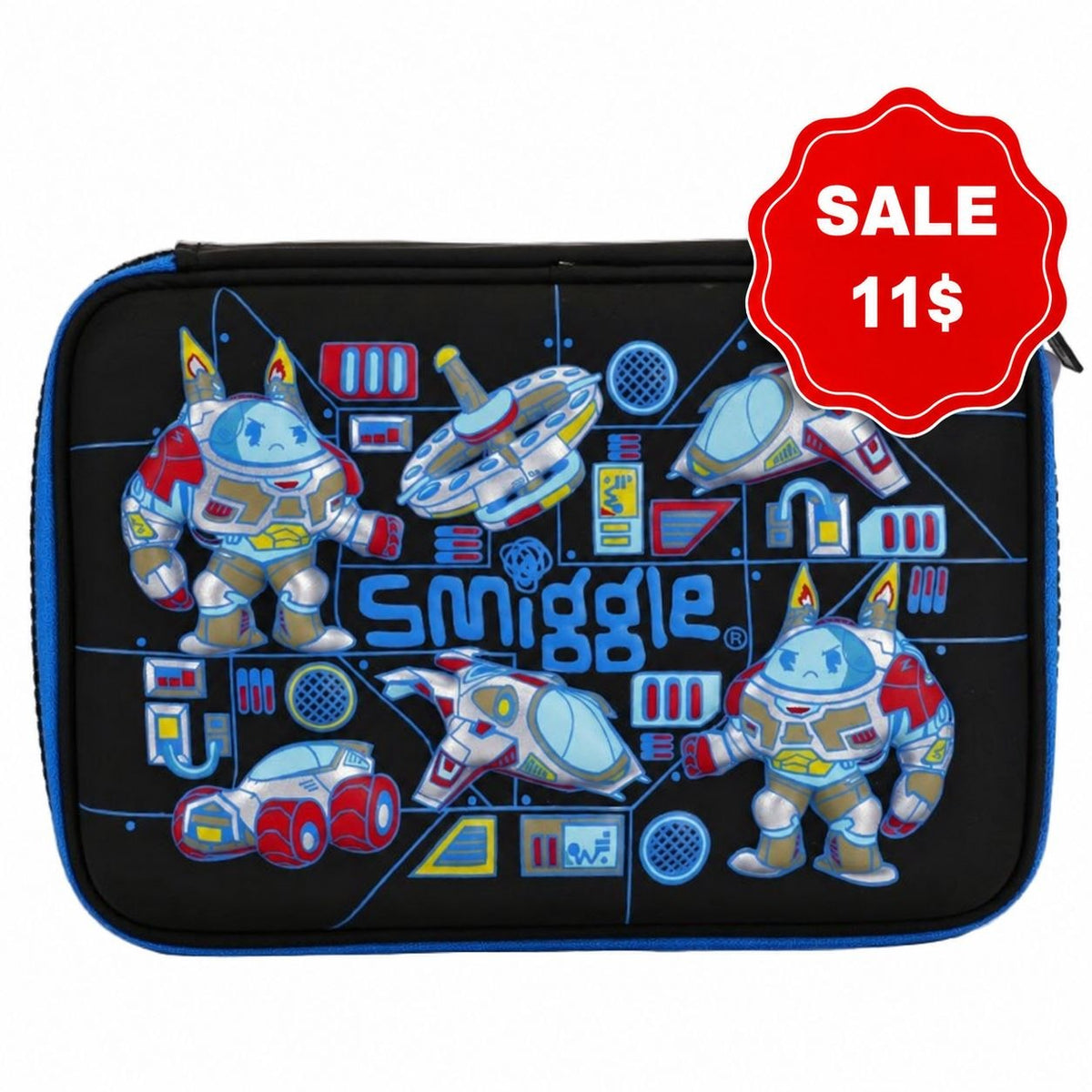 Smiggle Pencil Case | Hardtop | Robot | Space