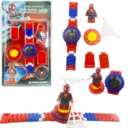 Kids Character Building Block Watch Set