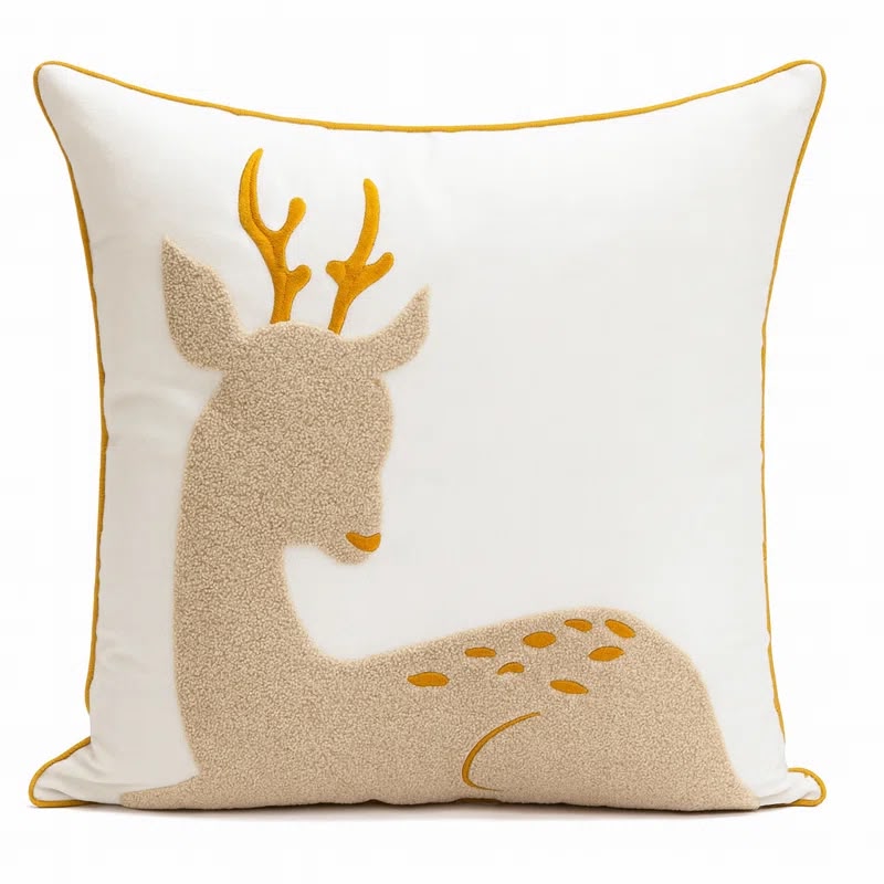Christmas Deer Cushion Cover