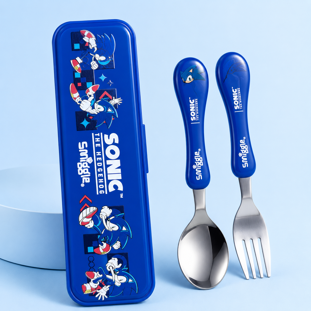 Smiggle Set | Spoon+Fork | With Storage Box | Sonic