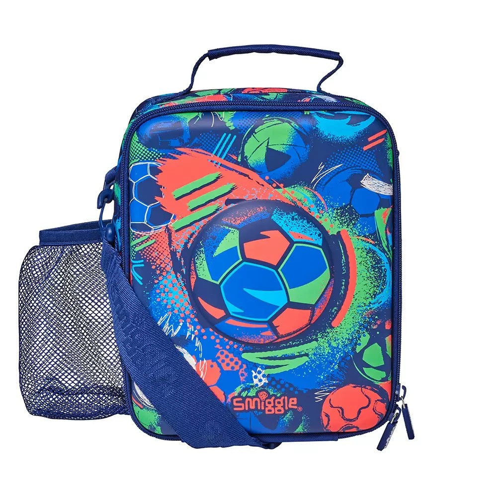 Smiggle Lunch Bag - Football | Shoulder Straps | 24×18.5×12cm