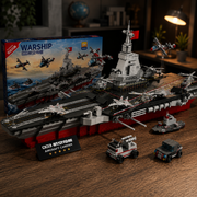 Military Warship Aircraft Carrier Building Block Set |6+