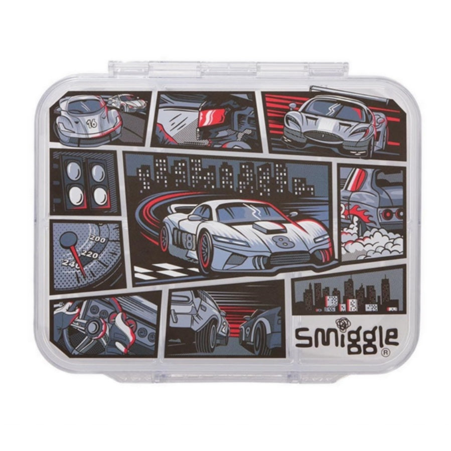 Smiggle Lunch Box - Car | 21x17x6cm