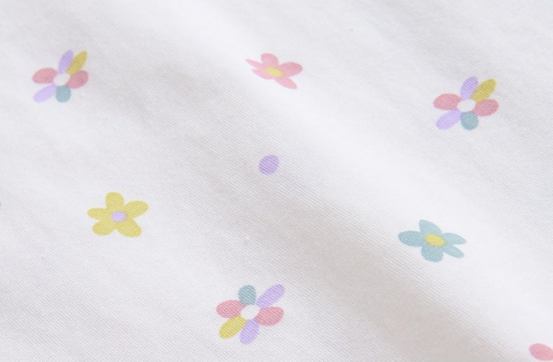 Girls Cotton Boxer Shorts (4 pcs) – Pink Flower | Size 3–12Y