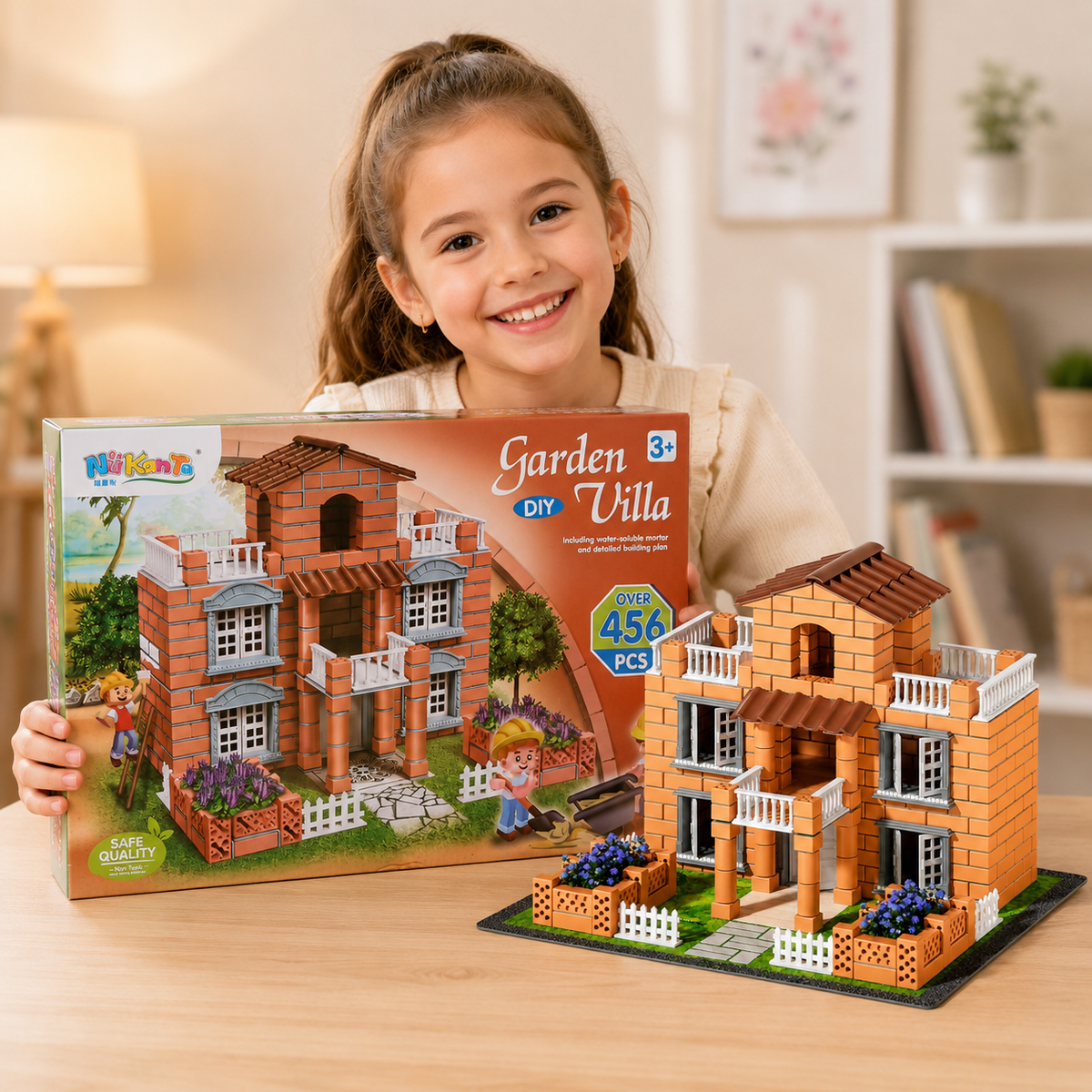 DIY Mini Brick Villa Building Set - 465 Pcs - 8+