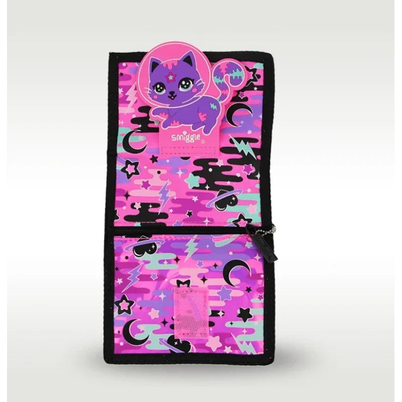 Smiggle Wallet | Pink | Cat | Space