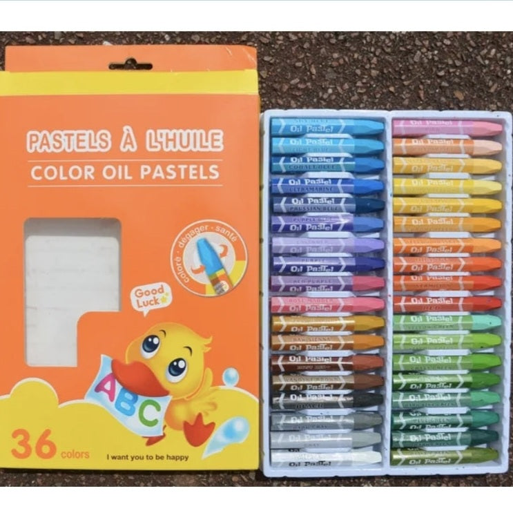 Custom Box 36 Colors Water Soluble Oil Pastels Set