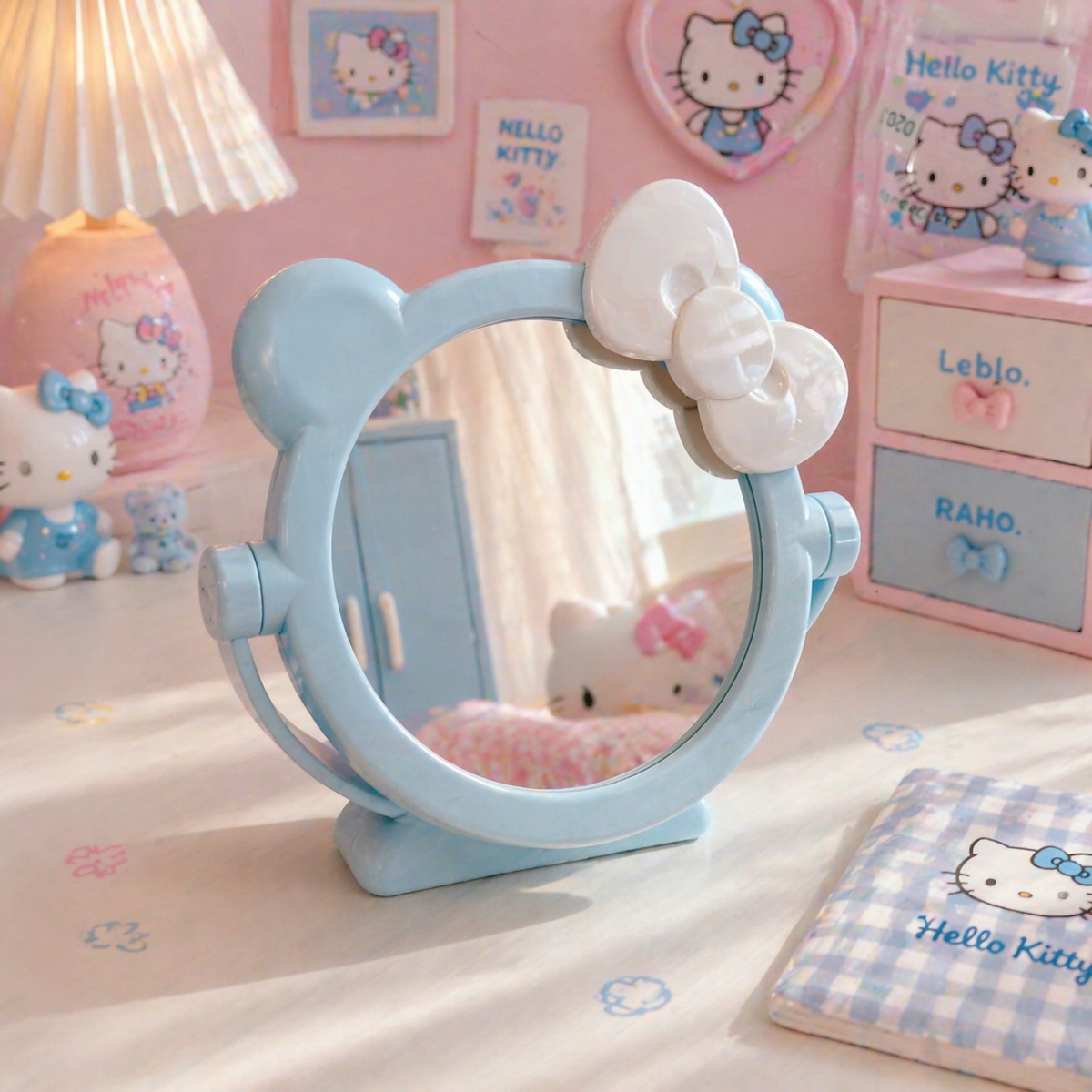 Cute Bear Bow Table Mirror 17x16.5 cm