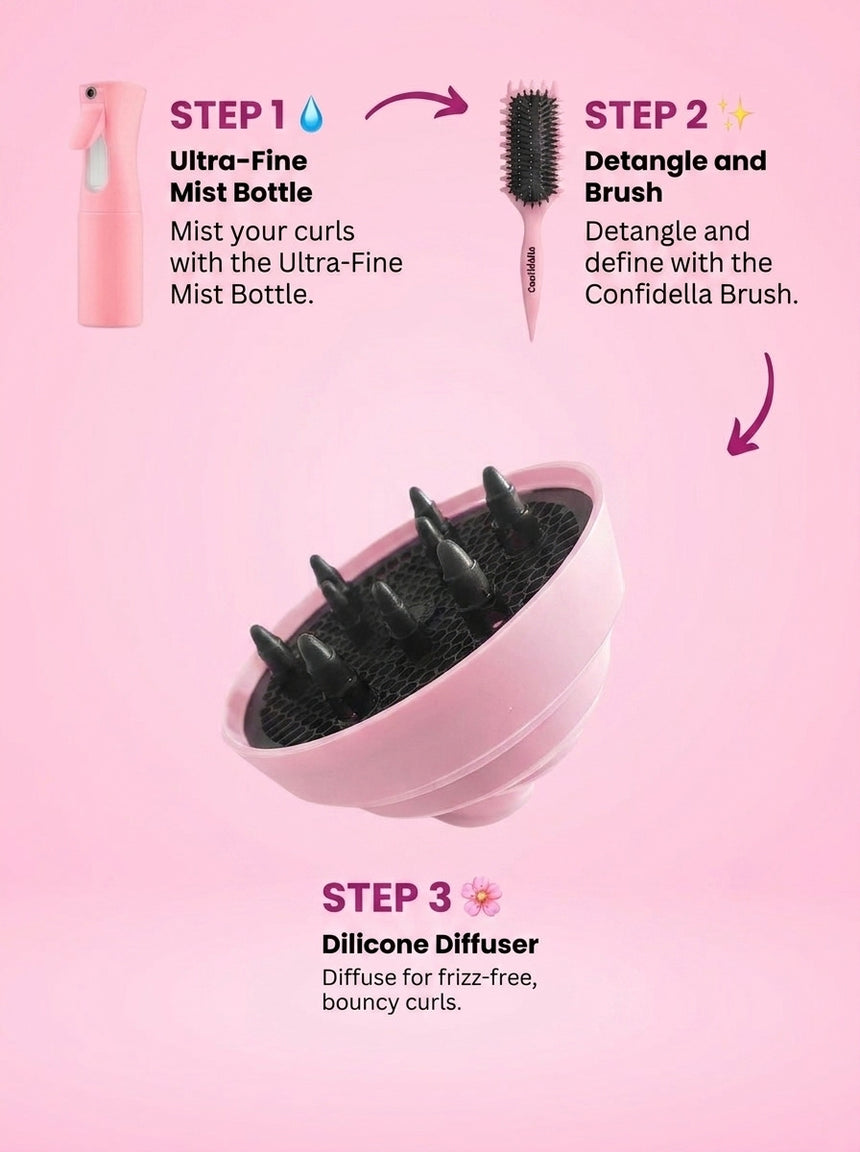 Confidella Essential Curl Bundle 3-Piece Set