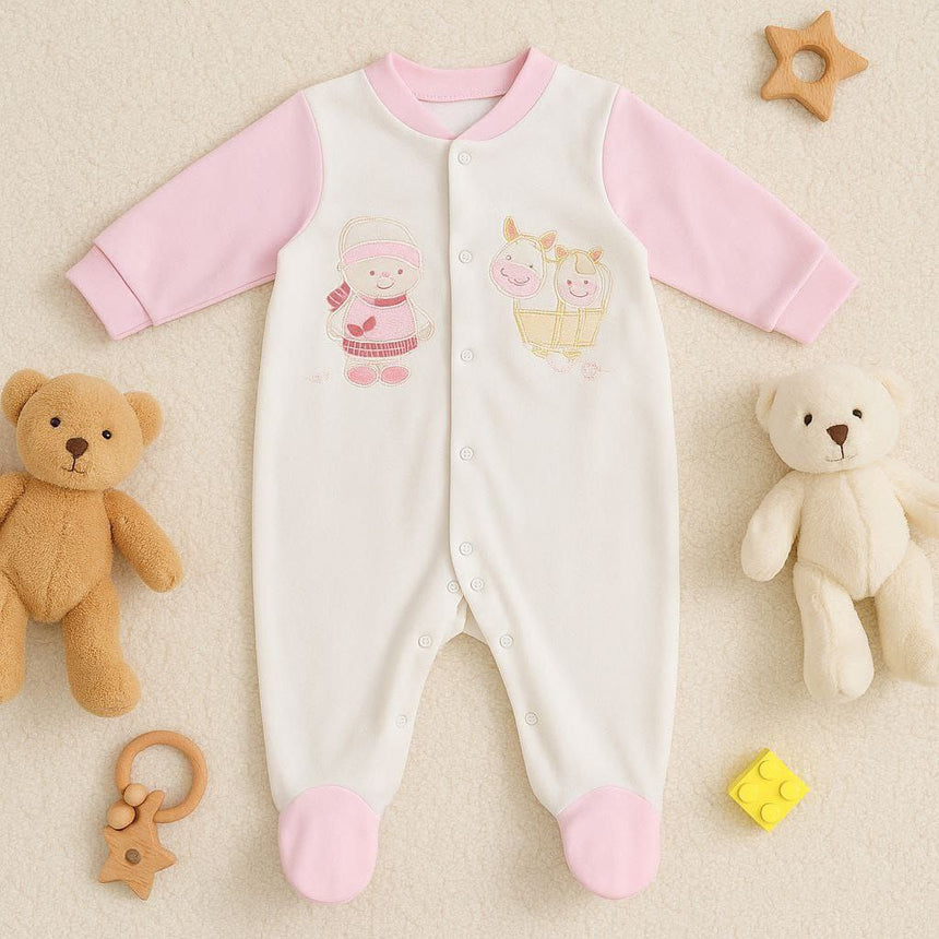 Jumpsuit For Baby Girl Cute Animals 0-12m