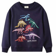 Kids’ 100% Cotton Dino Long-Sleeve Top | 3Y