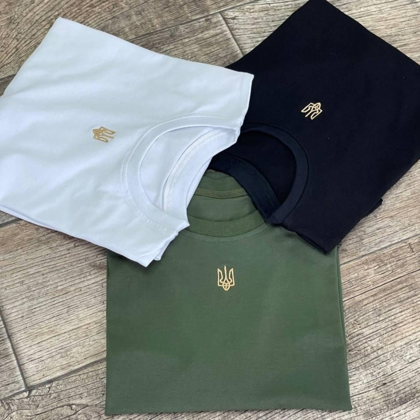 T-Shirts With Coat of Arms of Ukraine