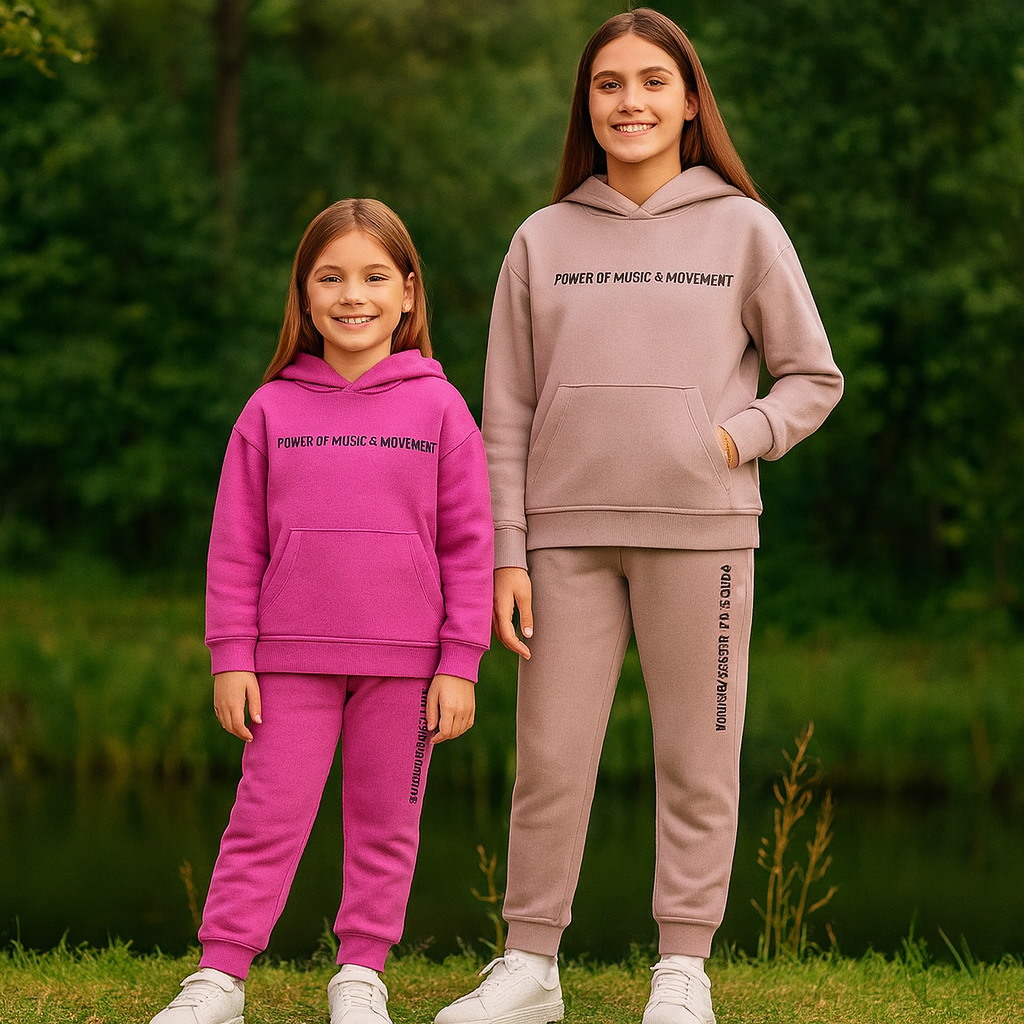 Kids’ Warm Winter Fleece Outfit Set / 5–14Y