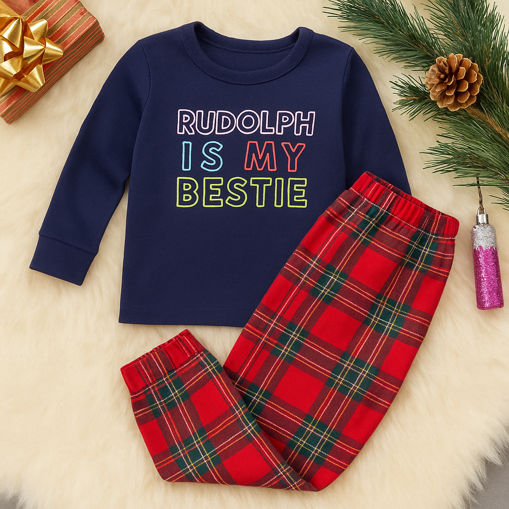 George Baby Christmas Pajama Set – Rudolph | 3–6M