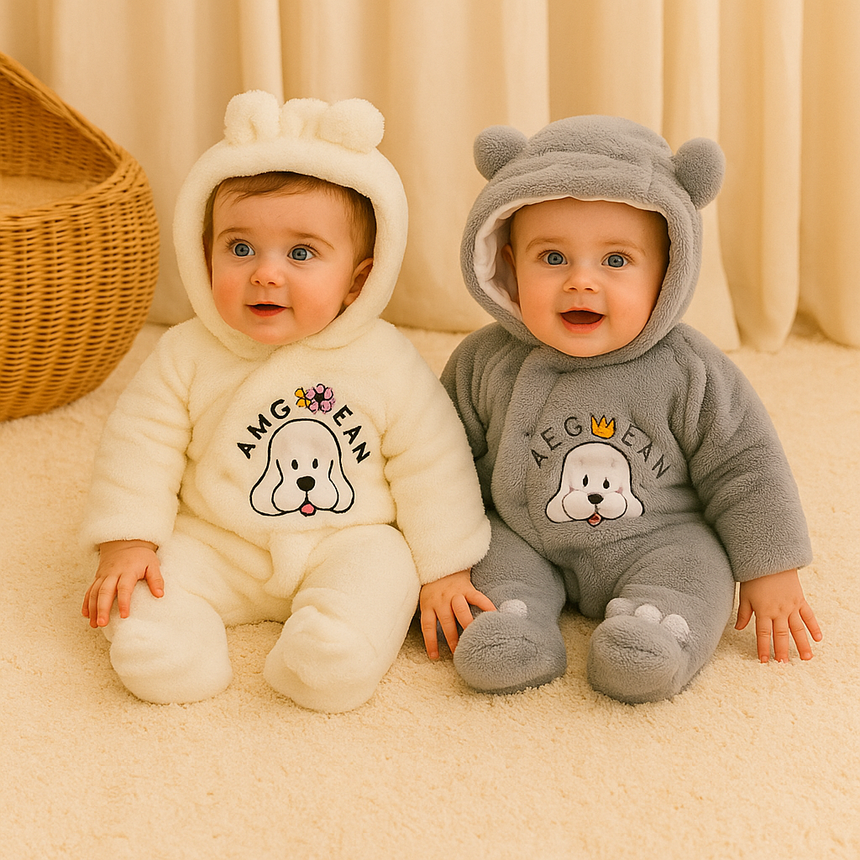 Jouka Joue Very Warm Wear Size 0-18m - Grey - Beige