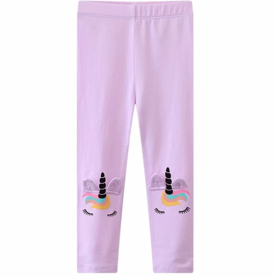 Cotton Stretch Leggings for Girls | 3–4Y