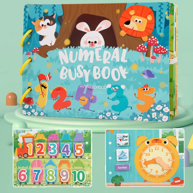 Preschool Busy Book Game Educational Diy Montessori Book