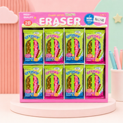 Non-Toxic Popsicle Eraser Sticks – Assorted Colors