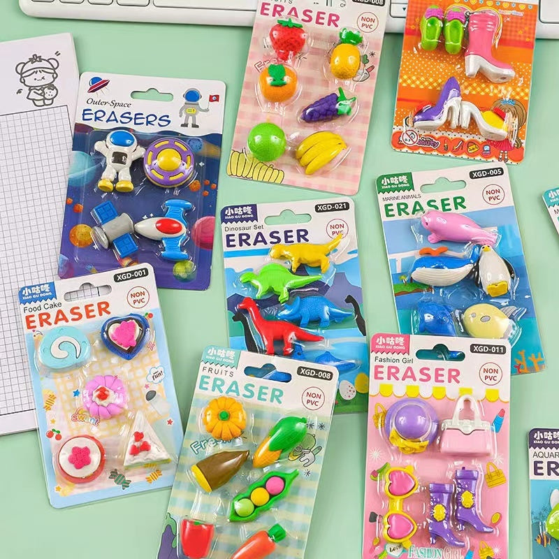 Mini Eraser Pack Random Design