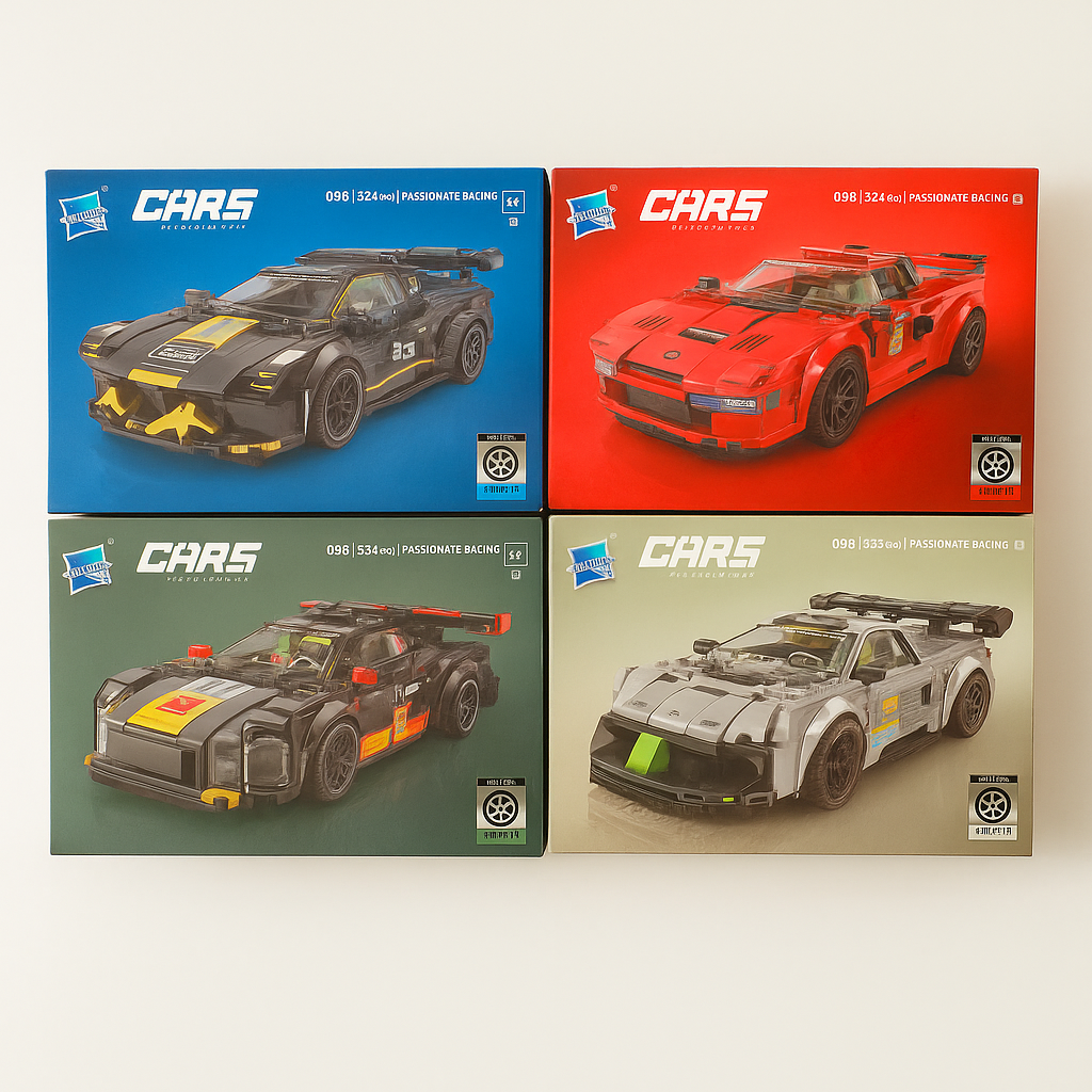 Racing Car Series Building Block Model Set
