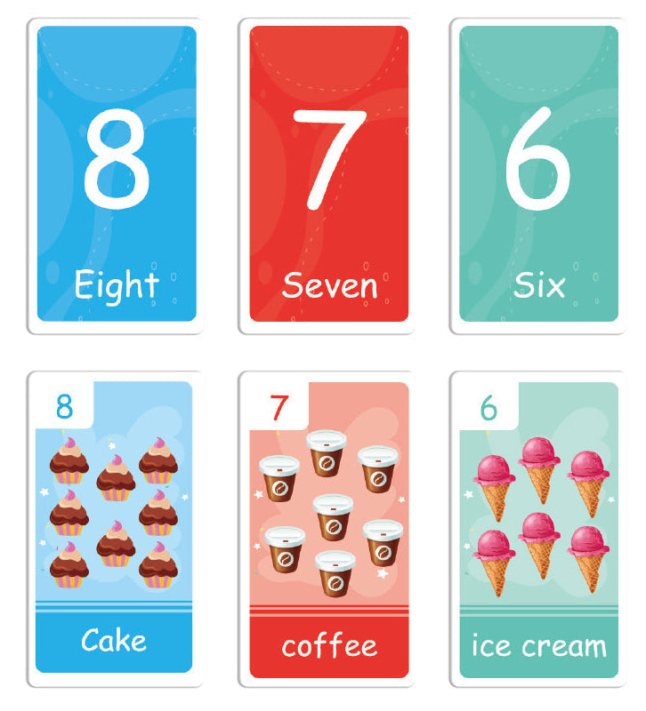 Toddler Learning Flash Cards 58 Double-Sided Cards