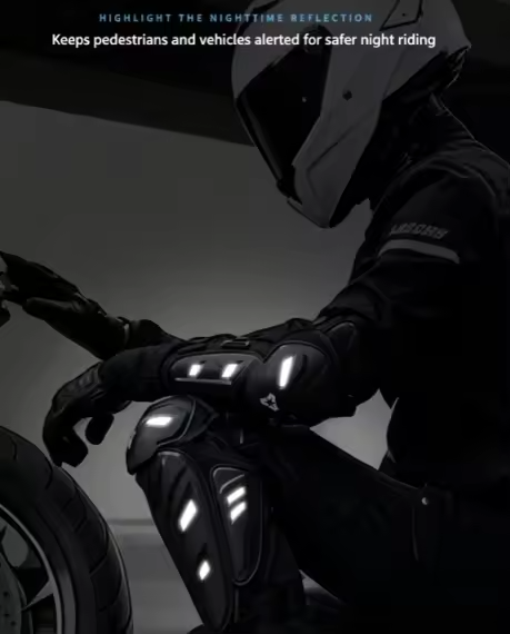Elbow and knee motorcycle pads