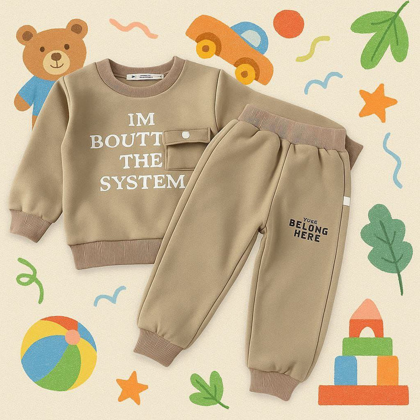 Warm Set With Fleece For Baby Boy Size 6-36 months