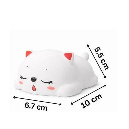 Cat Silicone Night Light USB Color-Changing