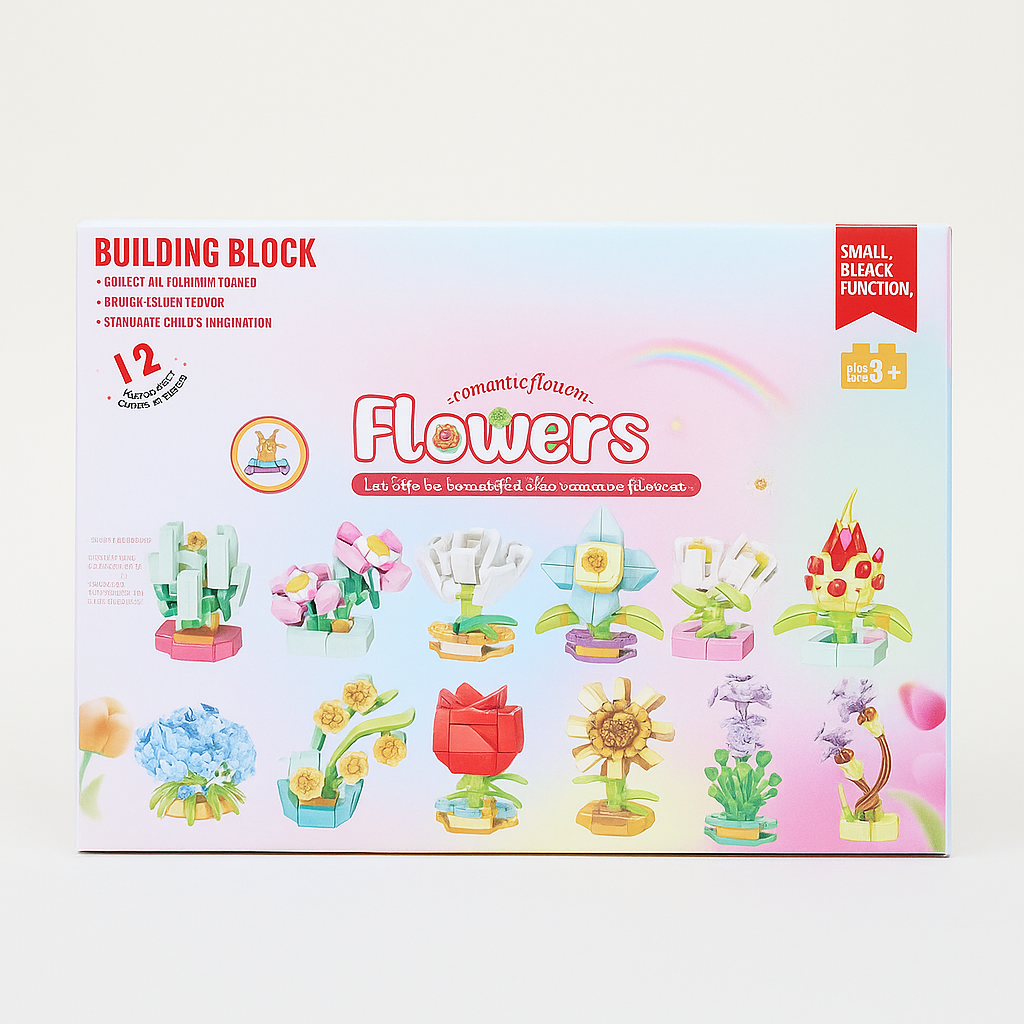 Building Blocks Flowers 12in1 - Full Box - 4+