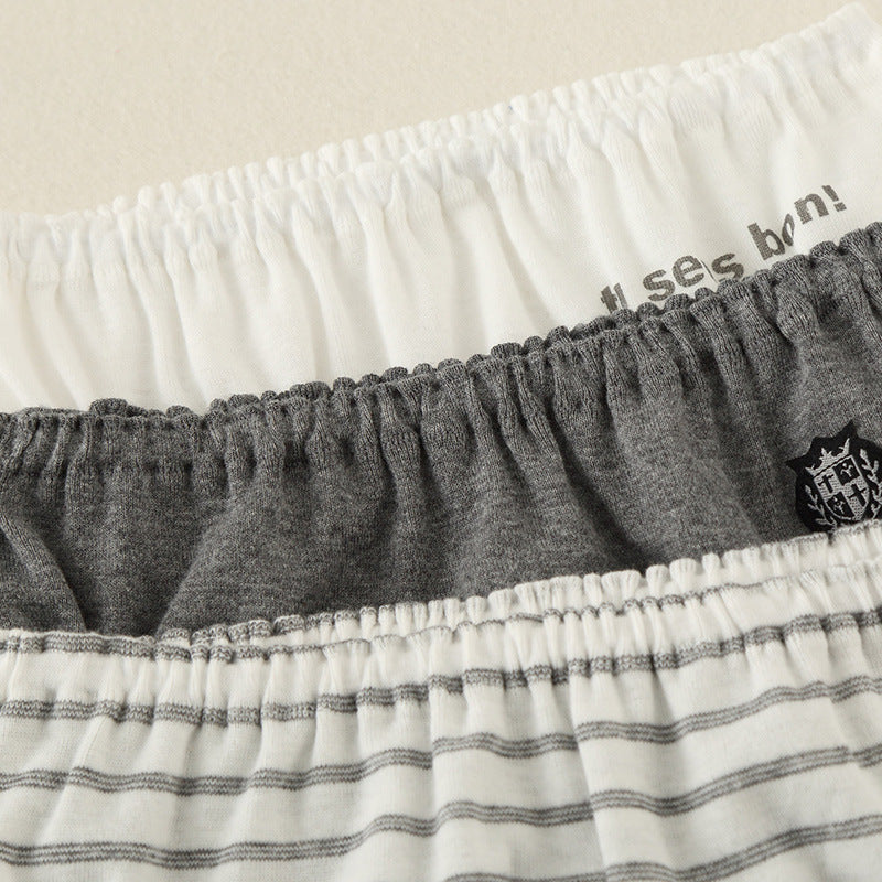 Boys Cotton Panties (3pcs)-Grey | Size 2–12Y