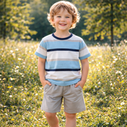 Boys’ Sun Print Cotton Outfit Set / 4–10Y