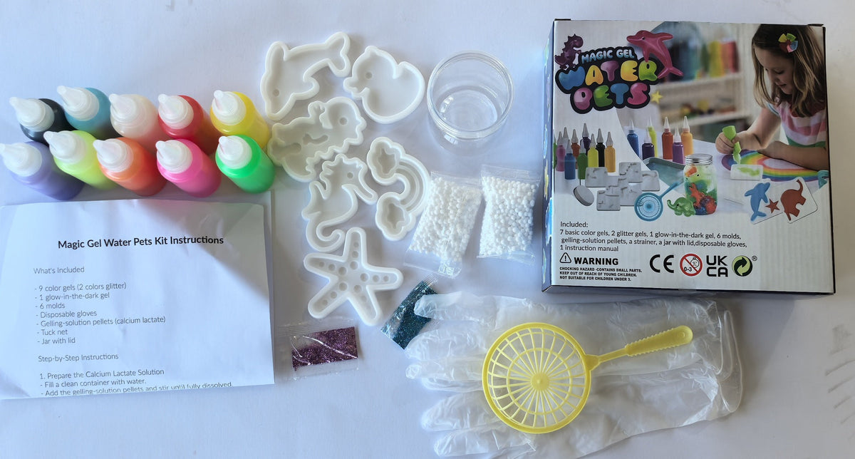 Magic Gel Water Pets DIY Kit – Create Your Own Water Creatures | 6+