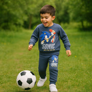 Kids’ Grey Sonic Fleece Outfit Set / 3–10Y