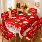 Christmas Dining Table And Chair Cover Set