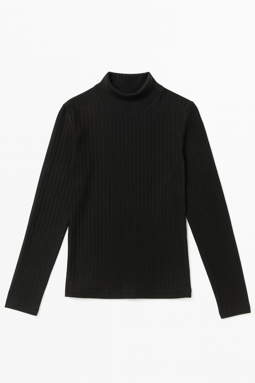 Kids’ Black School Turtleneck | 1–13Y