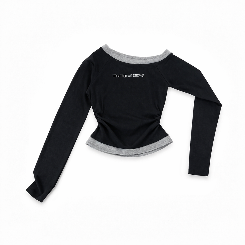 Girls’ Long-Sleeve Top – Together We Strong | 12Y